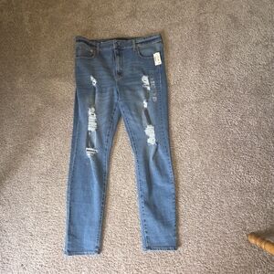 New Aeropostale high rise distressed leggings, size 16R